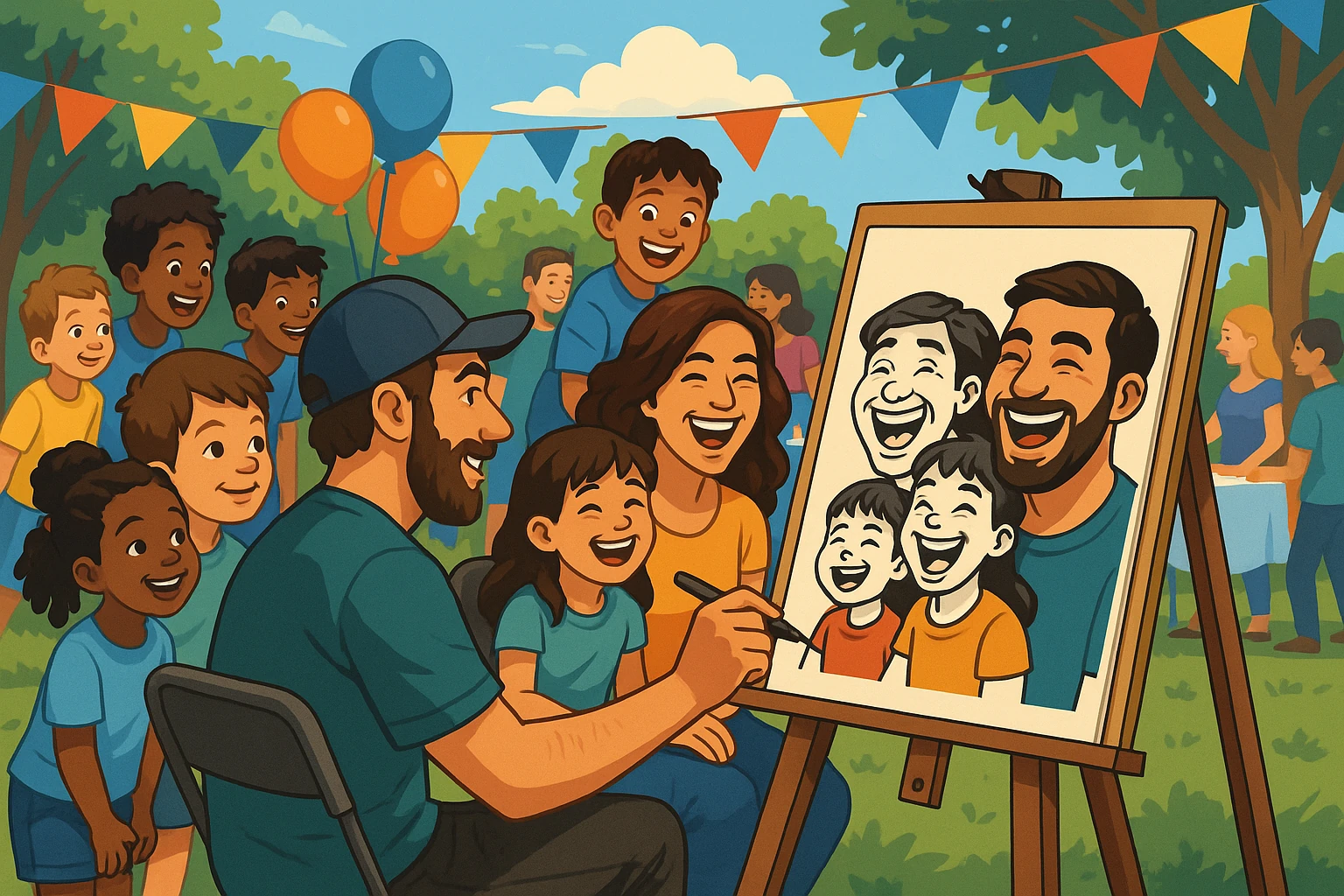 Family-friendly Caricature Artists